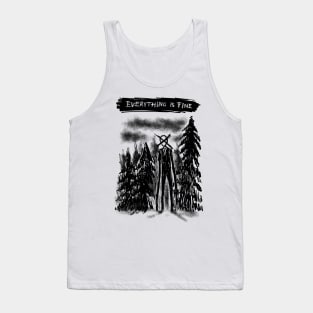 Lost in the Illusion of Slender Man: The Distorted Reality Tank Top